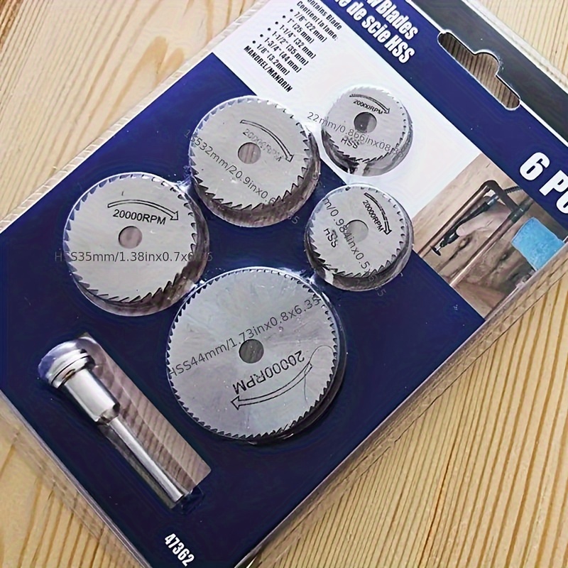 6Pcs 미니 원형 톱날, Hss 커팅 디스크, 목재  - Cordless Rotary Tool Kit Accessories 리뷰 및 가격