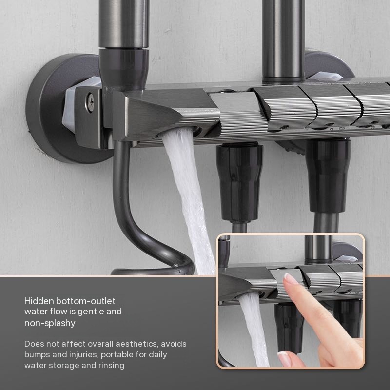 그레이 크롬 욕실 샤워 수전 세트 벽걸이형 샤워 컬럼  - Plumbing 리뷰 및 가격